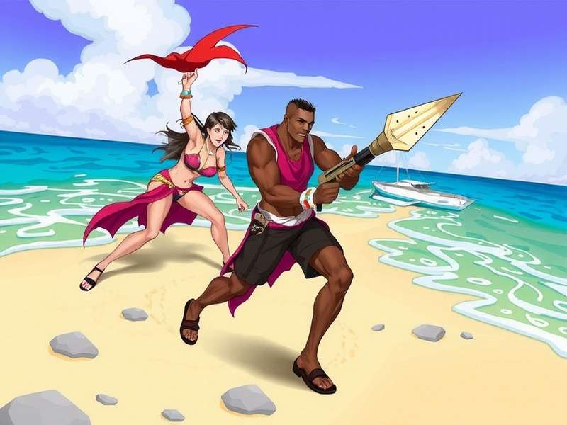 Beachside Battle Fan Art